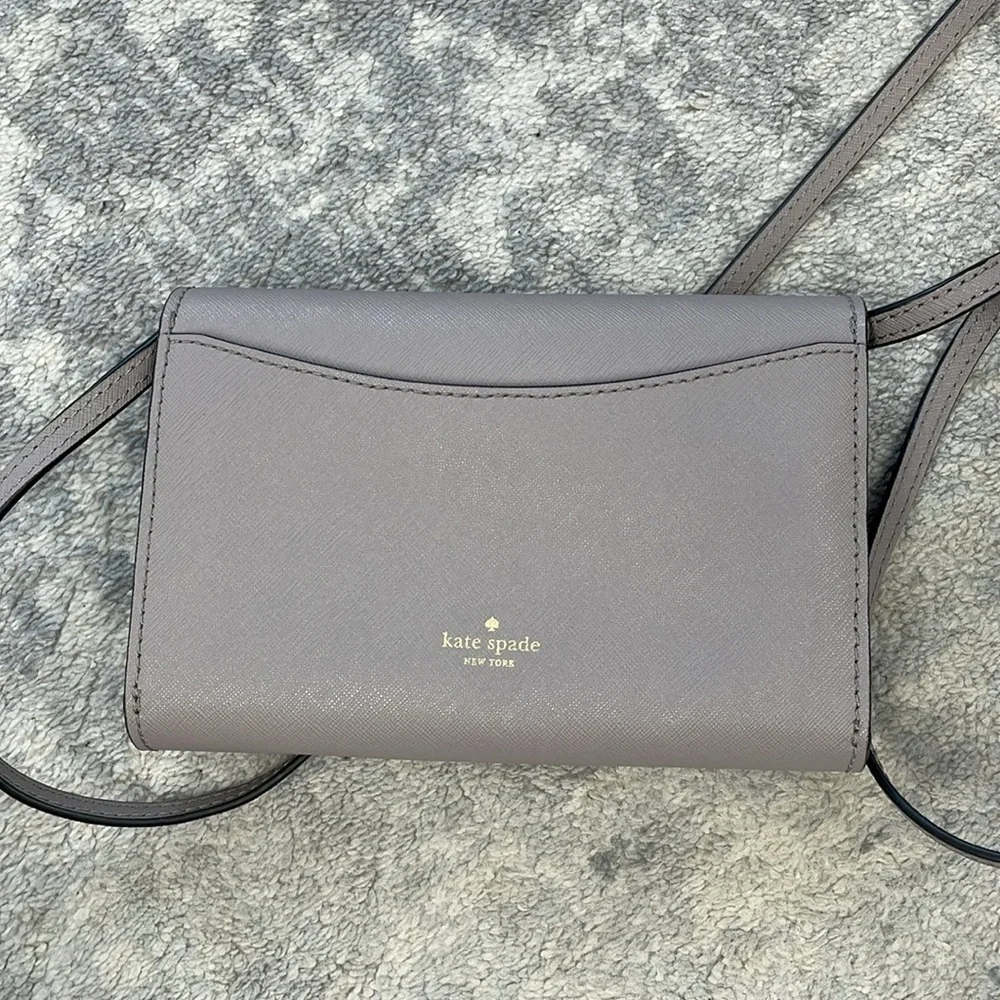 Kate Spade Star Bright Owl Crossbody Bag Gray